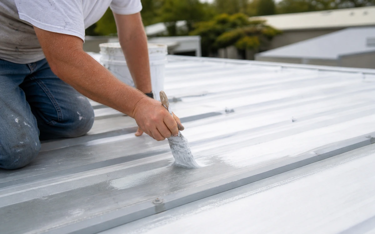 Mobile home metal roof painting contractor